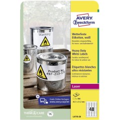 Avery White Heavy Duty Laser Labels